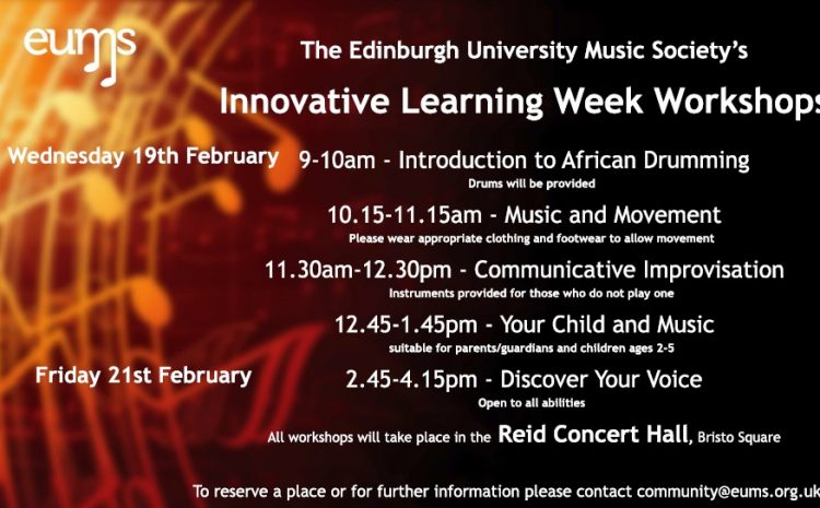 Innovative Learning Week Workshops