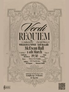 Verdi Requiem 2026 Concert Poster